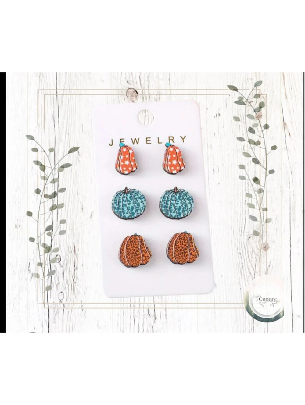Fall Halloween Pumpkin Earrings